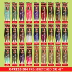 Outre Synthetic Hair Braids X-Pression Kanekalon 3X Pre Stretched Braid 52" - Image 6