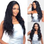 Shake-N-Go Virgin Remy Hair HD Lace Closure Glossy 13X4 Body Wave 12" - Image 4