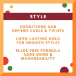 Cantu Kids Care Holds And Moisture Styling Gel With Shea Butter And Coconut Oil, 2.25 Oz - Image 6