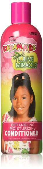 African Pride Dream Kids Olive Miracle Detangling Shampoo, 12 Ounce/African Pride Olive Miracle Dream Kids Conditioner, 12 Ounce - Image 5