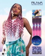 Sensationnel Synthetic Hair Braids X-Pression 3X RUWA PRE-STRETCHED Braid 24 - Image 4