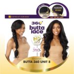 Sensationnel Butta 360 Lace Wigs - Unit 8 Side Wider Parting 360 Degree Lace Glueless Synthetic Preplucked Hairline