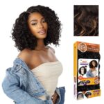 Sensationnel Curls Kinksandco Kinkyedges Wig - Kinky Ringlet Curl 14 inch Y Part Lace Natural Kinkytexture Edged Hairline for Natural 3C to 4C Hair Textures
