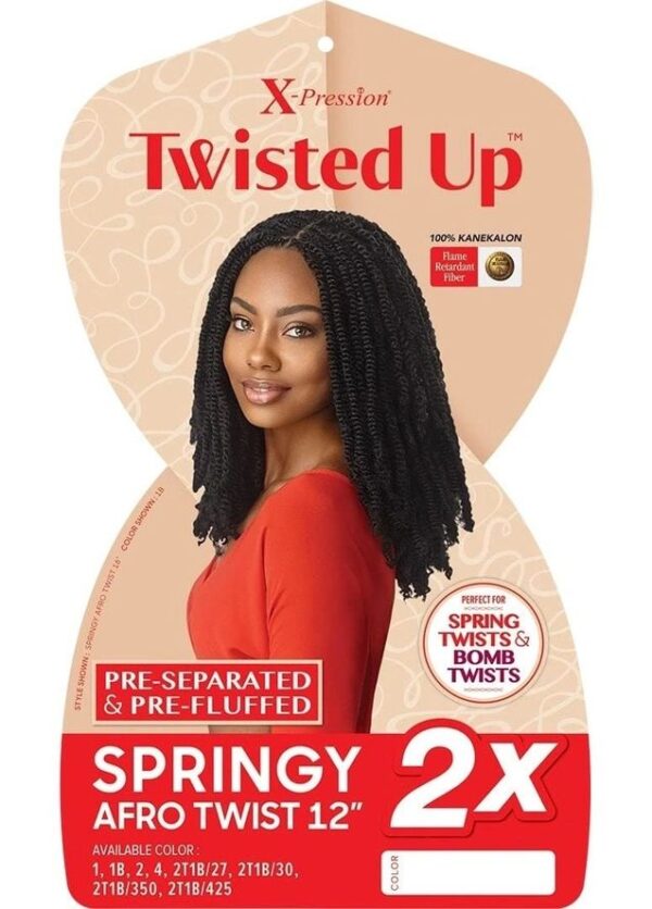 Outre Crochet Braids X-Pression Twisted Up 3X Springy Afro Twist 16 Inches