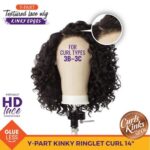 Sensationnel Curls Kinksandco Kinkyedges Wig - Kinky Ringlet Curl 14 inch Y Part Lace Natural Kinkytexture Edged Hairline for Natural 3C to 4C Hair Textures - Image 10