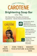 Caratone Clarifying Soap 6.7oz (190g) – Skin Glow & Even Tone Bar with Natural Ingredients – Gently Cleanses & Revitalizes - Image 4