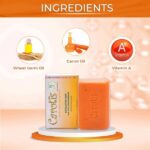CAROTÏS Exfoliating Soap 200g - Formulated to Restore Radiance and Eliminate Dead Skin Cells, with Vitamin A - Image 2