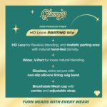 Sensationnel Glamzy Lace Part Wigs - Celestia Glueless Hand Tied Wider V Parting Synthetic Hair - Image 9