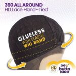 Sensationnel Butta 360 Lace Wigs - Unit 8 Side Wider Parting 360 Degree Lace Glueless Synthetic Preplucked Hairline - Image 7