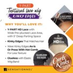 Sensationnel Curls Kinksandco Kinkyedges Wig - Kinky Ringlet Curl 14 inch Y Part Lace Natural Kinkytexture Edged Hairline for Natural 3C to 4C Hair Textures - Image 6