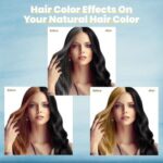 BTL Black Hair Dye Shampoo 3 in 1 for Gray Hair, Herbal Ingredients Shampoo Black Hair Dye for Women Men, Grey Coverage Shampoo 500ml - Image 3