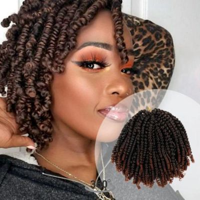 Authentic synthetic hair crochet braids passion spring twist 8 T1B/4
