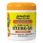 Jamaican Mango & Lime Love Your Locs Start-A-Loc Gel – Extra Hold & Shine for Locs, Twists & Braids – Long-Lasting Styling for Natural Hair & Protective Styles – 6 oz