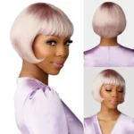 Sensationnel Human Hair Wig Empire Bob Collection with Bangs Bubble Cut - Image 2