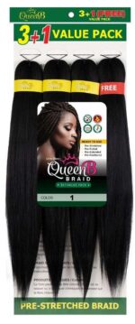 Queen B 3 + 1 Free Value Pack Braiding Hair 30 INCH - Image 4