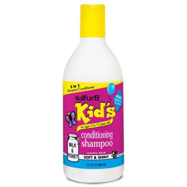 Sulfur8 Kids Conditioning Shampoo – 13.5 fl oz/ Detangling spray / Anti- Drandruff hair & Scalp Conditioner