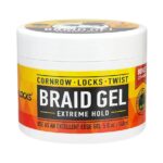 AllDay Locks Braid Gel Extreme Hold - Braiding Gel for Cornrows, Locks, & Twisting, Moisturizing Edge Control for Women & Men, Natural Formula for Extreme Hold - 5 oz