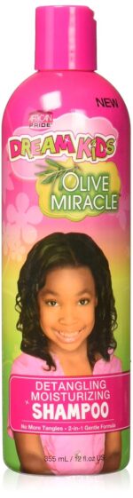 African Pride Dream Kids Olive Miracle Detangling Shampoo, 12 Ounce/African Pride Olive Miracle Dream Kids Conditioner, 12 Ounce - Image 6