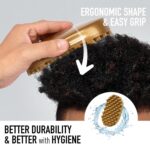Red by Kiss Bow Wow X Twist King Luxury Twist Styler Washable and Durable Twist Brush for Afro Curl- Slim and Light (Gold) - Image 5