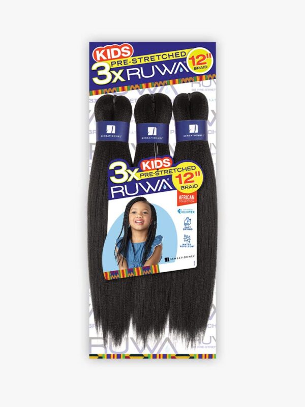 Sensationnel Ruwa 3X Pre-Stretched Kids Braid 12