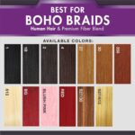 ensationnel PremToo bulk weaving – 2x deep human hair blend for boho, knotless box or curly loose wave styles - Image 5