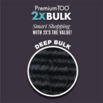 ensationnel PremToo bulk weaving – 2x deep human hair blend for boho, knotless box or curly loose wave styles - Image 3