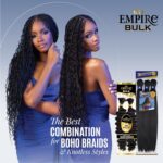 Sensationnel Empire Bulk Braiding – Deep Human Hair Braids for Knotless Boho Box or Curly Loose Wave Styles - 1 pack (18 inch) - Image 7