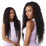 Sensationnel Lulutress crochet braiding hair - 3x mermaid locs 24 inch pre made diy all kanekalon synthetic locs twists (1 pack, T1B/RED) - Image 2