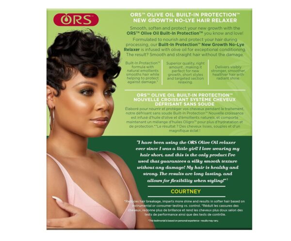 ORS Olive Oil Built In Protection New Growth No-Lye Hair Relaxer Normal Strength