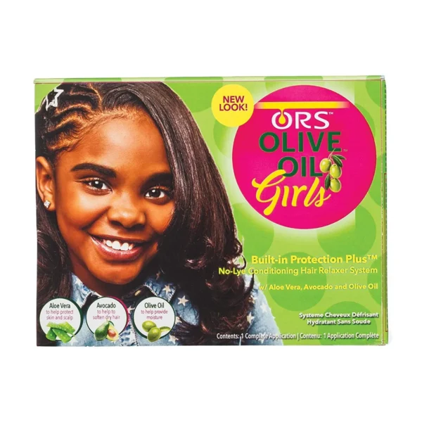 ORS Olive Oil Girls Built in Protection Plus No Lye Conditioning Hair Relaxer System