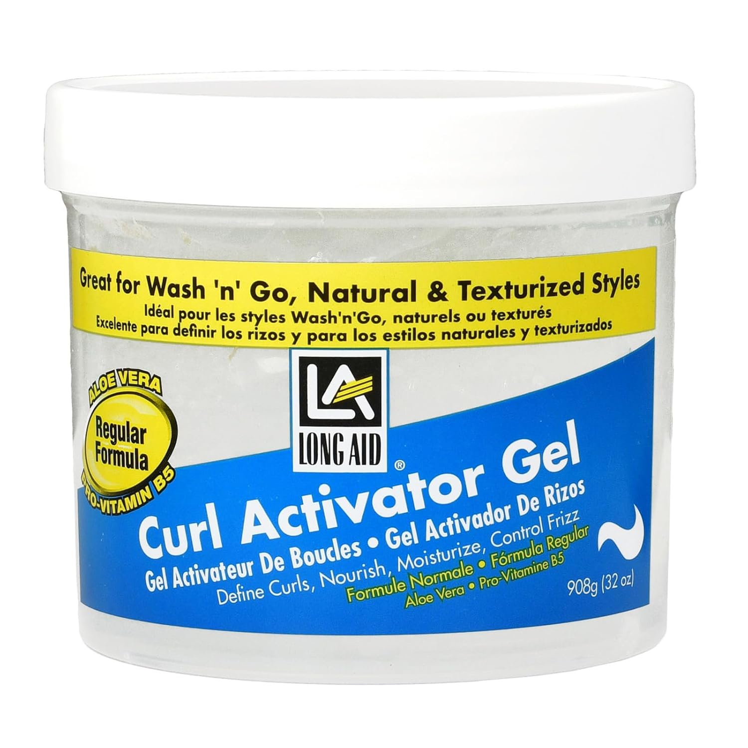 curl activator gel Long Aid Curl Activator Gel Regular 10oz - Image 1