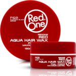 Redone Hair Wax Red 50ml | Ultra Hold & Maximum Control | High Shine Styling Wax for Men & Women | Edge Control & Non-Sticky Finish | Strawberry Scent | Professional Barber Hair