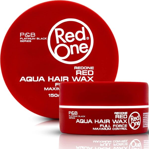 Redone Hair Wax Red 50ml | Ultra Hold & Maximum Control | High Shine Styling Wax for Men & Women | Edge Control & Non-Sticky Finish | Strawberry Scent | Professional Barber Hair