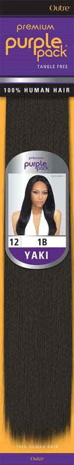 Outre 100% Human Hair Purple Pack Yaki 12" (1 Pack) - Image 3
